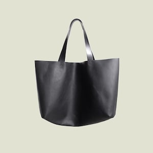 Große Leder Henkeltasche M73 Schwarze Umhängetasche