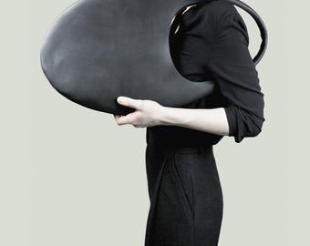 Minimalist Leather Hobo Bag Calliope - Customizable