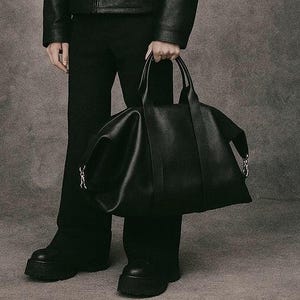 Black Leather Weekender Bag | Leather Duffel — Rugged Elegance for the Modern Man