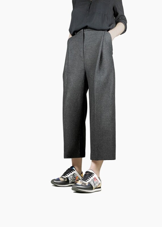 Dark grey pants womens Clearance