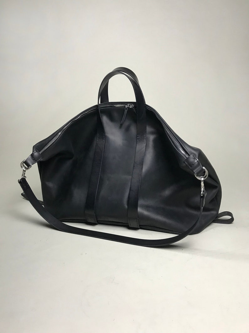 Black Leather Weekender Bag Men Leather Travel Bag Luggage Bag - Etsy