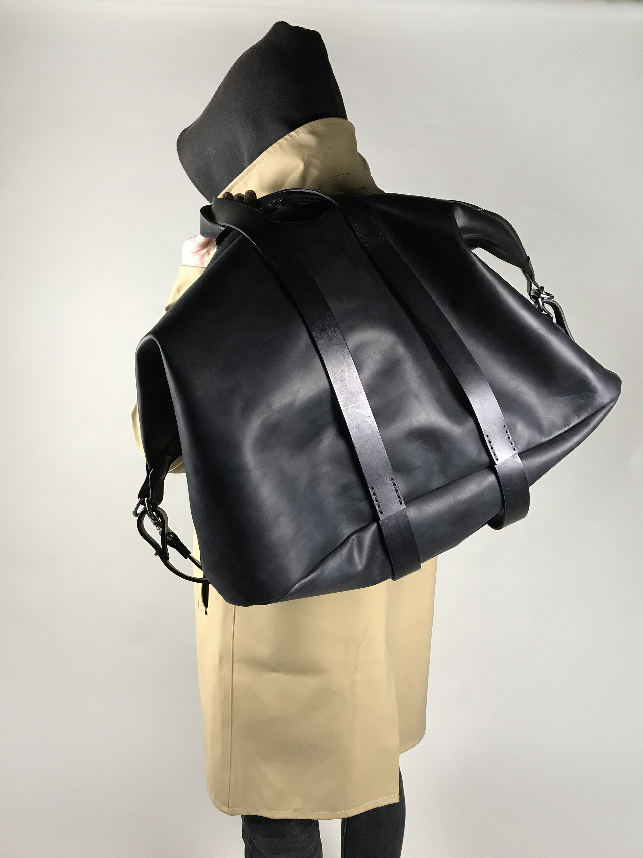 Sac De Week-end En Cuir Fait Main - 25 Pouces - Unisexe - Marron - Livraison Express