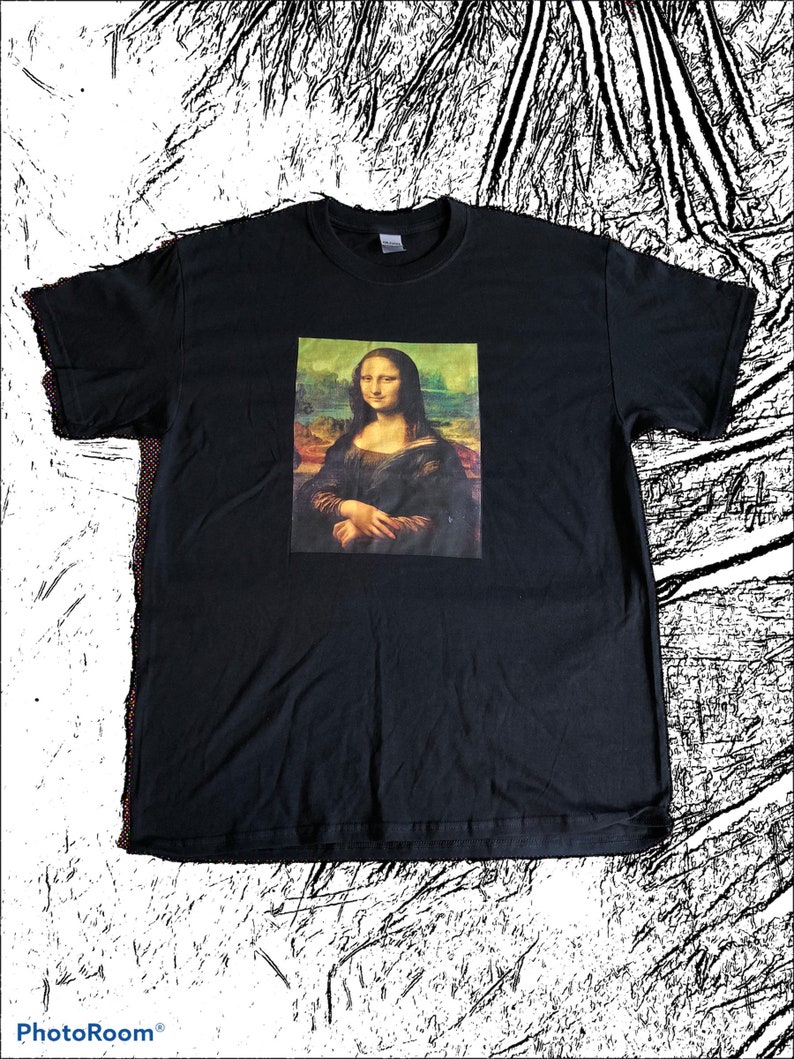 Mona Lisa graphic t shirt design
