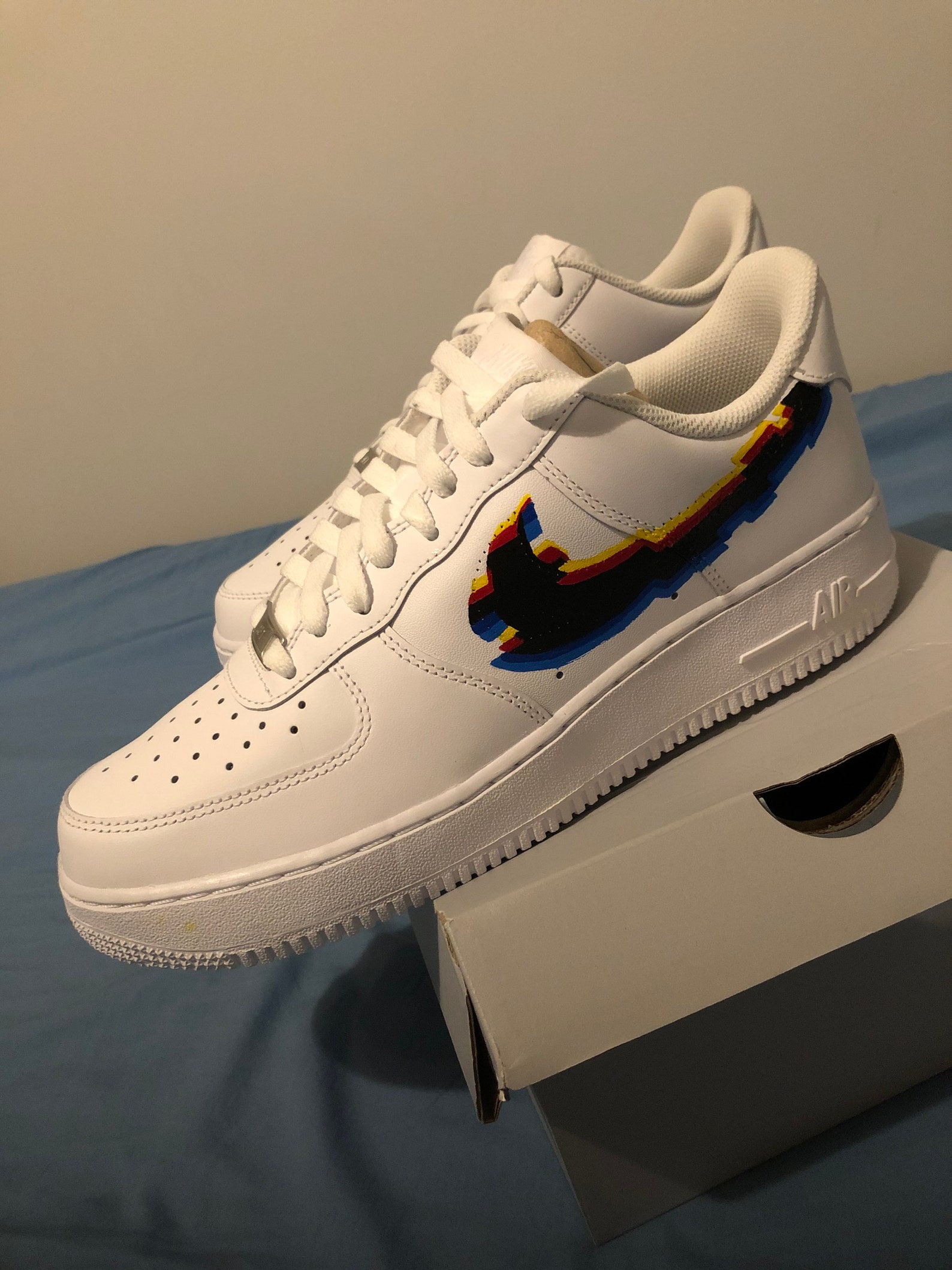 spiked air force ones