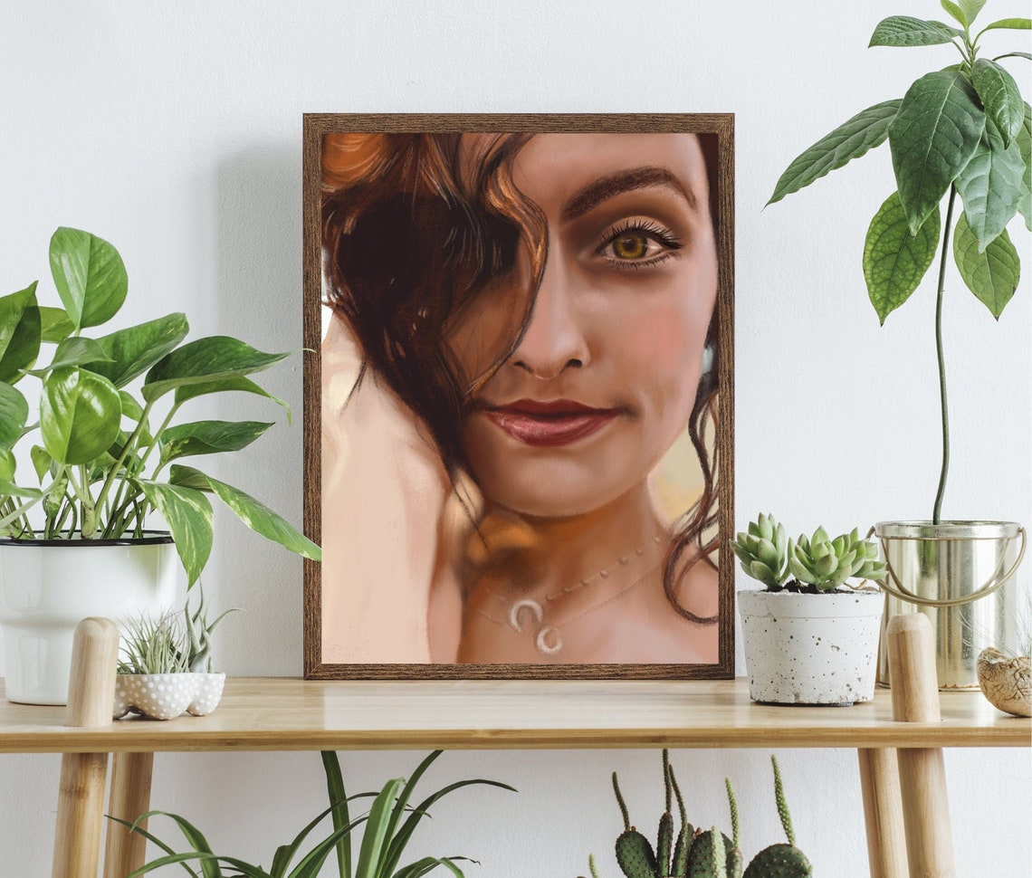 Custom Portrait Painting Keepsake Gift Etsy