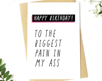 Funny Birthday Card | Funny Birthday Card For Her | Funny Birthday Card For Him | Funny Birthday Card For Girlfriend | Rude Birthday Card