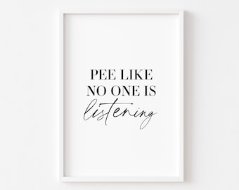 Badkamerafdruk | Badkamerafdrukken | Plasprint | Muurkunst | Grappige afdruk | Badkamerdecoratie | Toiletmuurkunst | Onbeleefde print | Toiletafdruk