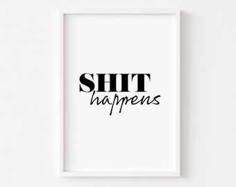 Arte de pared para baño / Láminas para baño / Lámina para baño / Arte de pared para el hogar / Láminas para el hogar / Láminas divertidas para baño / Láminas con frases groseras / Arte para el baño