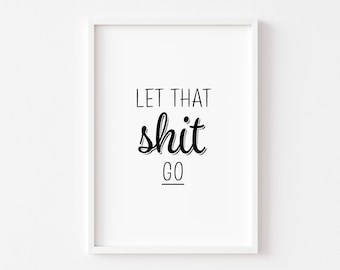 Láminas para baño / Arte mural para baño / Láminas para baño / Láminas divertidas para baño / Arte mural para el hogar / Láminas para el hogar / Láminas con frases groseras / Arte para el baño
