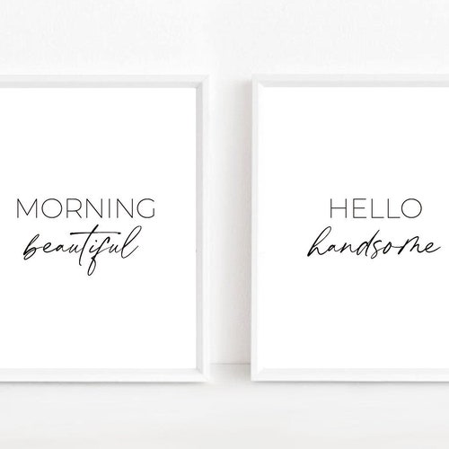 Bedroom Print Bedroom Prints Set of 2 Bedroom Wall Art Etsy UK