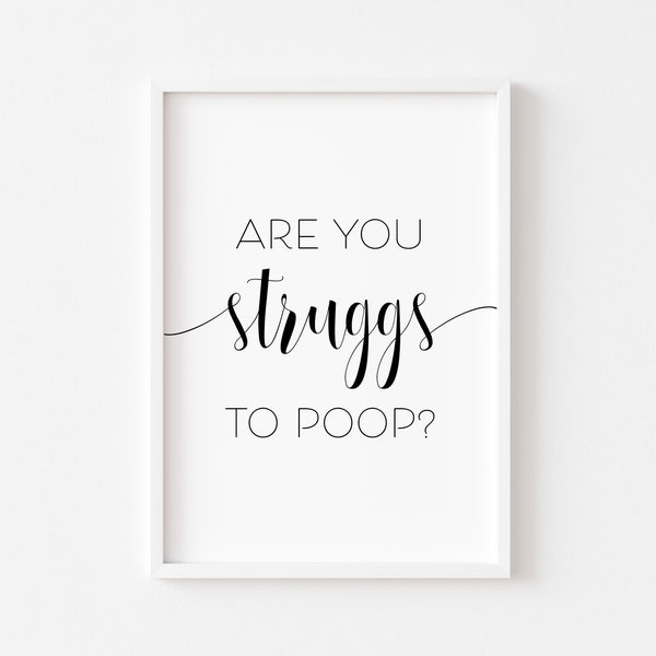 Funny Bathroom Prints - Etsy UK