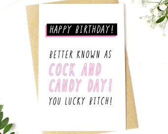 Funny Birthday Card | Funny Birthday Card For Her | Rude Birthday Card | Funny Gay Birthday Card | Birthday Card | Girlfriend | Sister
