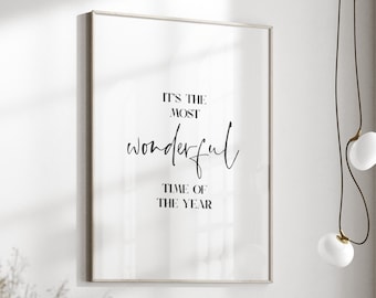 Minimalist Christmas Wall Art | Christmas Print | Christmas Decor | Christmas Decoration | Seasonal Prints | Xmas Sign | Winter Decor