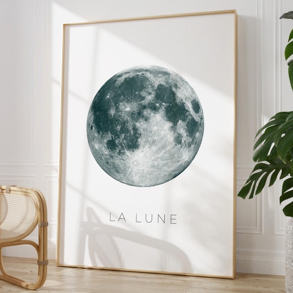La Luneプリント | 月のプリント | 月の満ち欠けプリント | 月の満ち欠け | 月の満ち欠けアート | 天体ムーンチャート