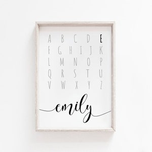 Nursery Prints | Baby Name Print | Nursery Wall Art | Personalised Baby Print | Nursery Decor | Nursery Art | Baby Decor | Mono Nursery