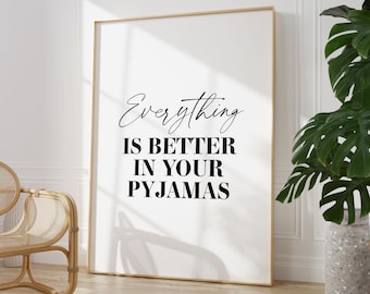 Schlafzimmer Druck | Pyjamas Druck | Ankleidezimmer Poster | Home Drucke | Home Wandkunst | Schlafzimmer Wandkunst | Schlafzimmer Dekor | Schlafzimmer Poster |