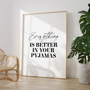 Bedroom Print | Pyjamas Print | Dressing Room Print | Home Prints | Home Wall Art | Bedroom Wall Art | Bedroom Decor | Bedroom Prints |