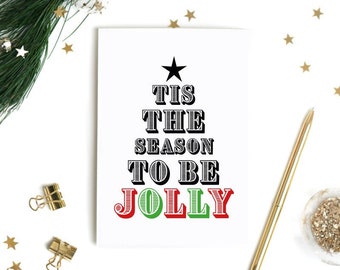 Biglietto natalizio Cartolina di Natale Divertente Cartoline di Natale Biglietto d'auguri natalizio Carta di Natale Buon Natale Arredamento di Natale