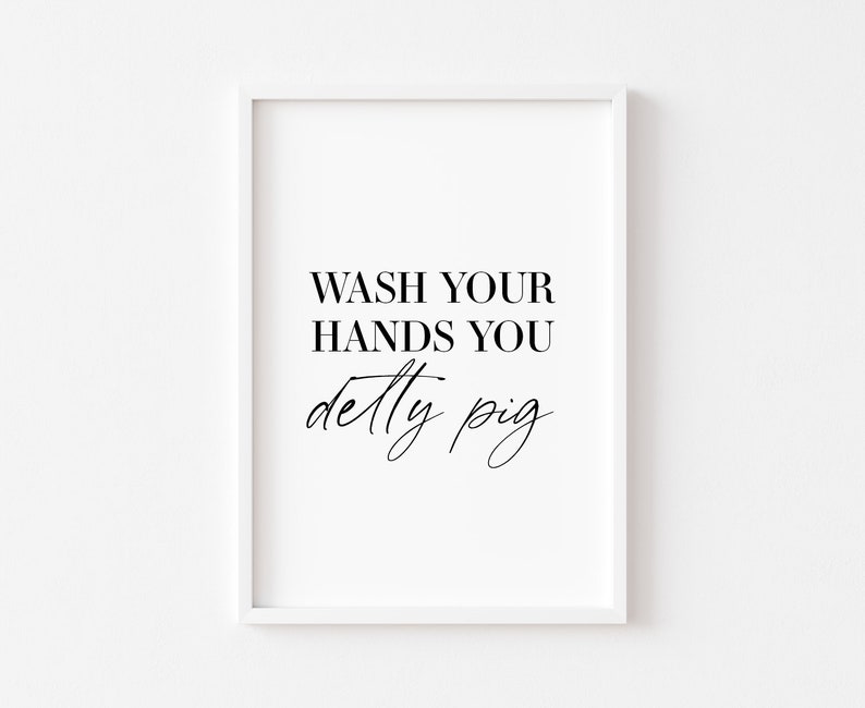 Funny Bathroom Print Rude Wall Art Bathroom Decor Etsy UK