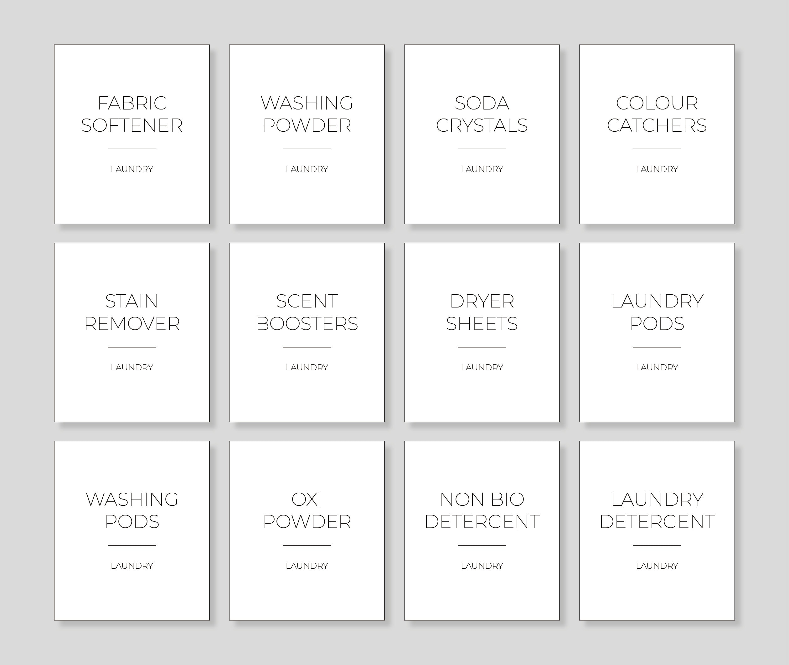 Laundry Labels Waterproof Labels Washing Labels Storage Jar