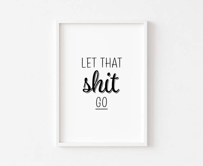 Bathroom Prints Bathroom Wall Art Bathroom Print Funny Bathroom Prints Home Wall Art Home Prints Rude Quote Prints Toilet Art image 1