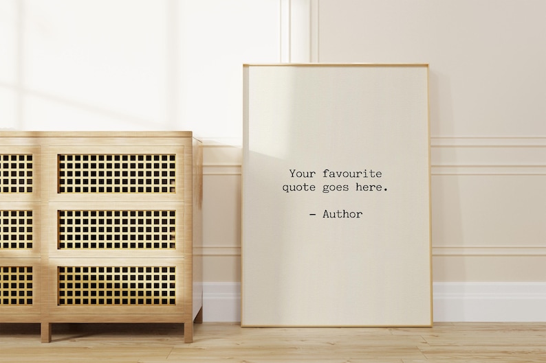 Custom Typewriter Quote Print | Vintage Quote Wall Art | Personalised Print | Book Quote | Bookish Poster | Minimalist Print image 5