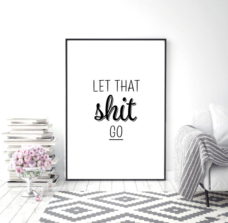 Bathroom Prints Bathroom Wall Art Bathroom Print Funny Bathroom Prints Home Wall Art Home Prints Rude Quote Prints Toilet Art image 2