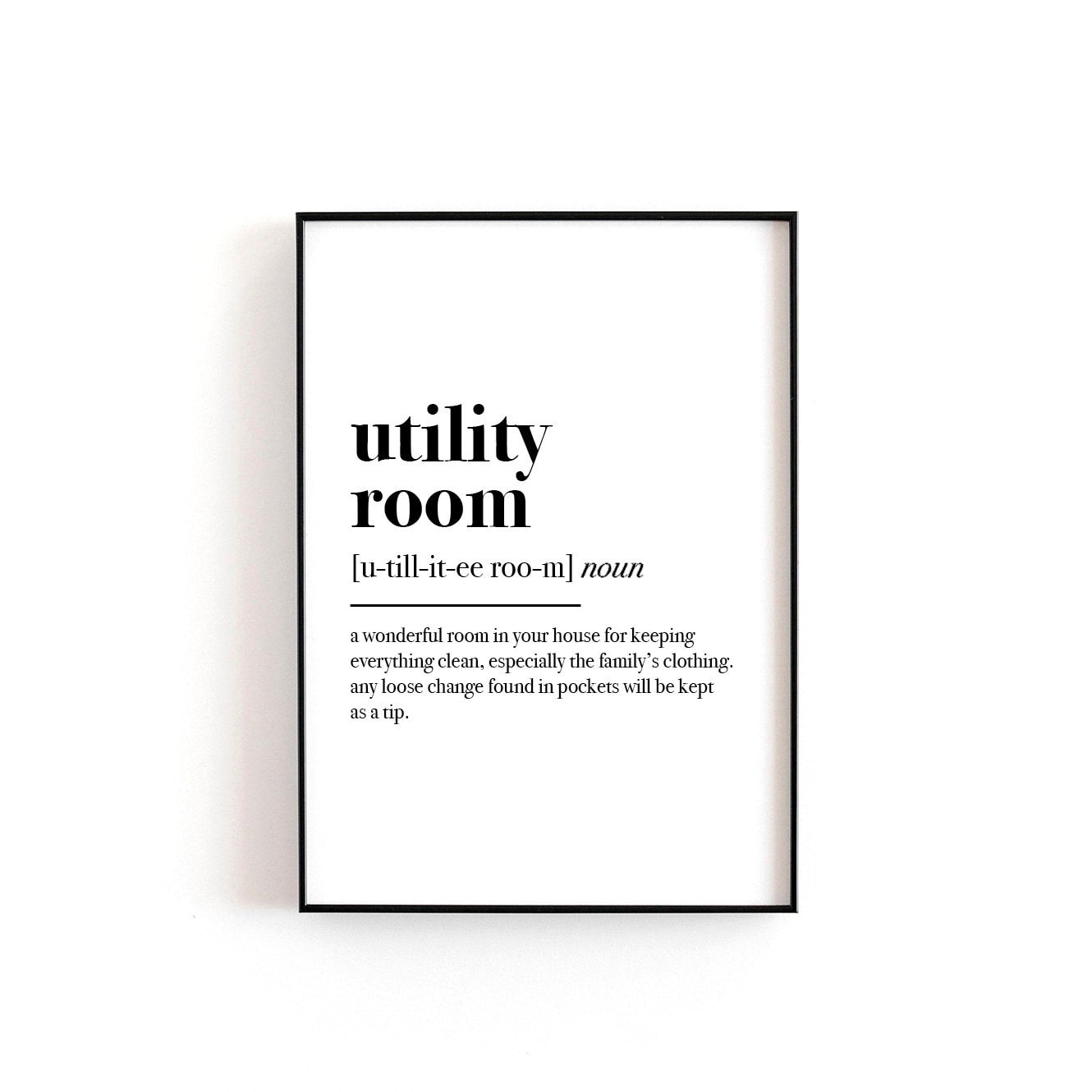 Utility Room Definition Home Print Utility Room Print Etsy UK