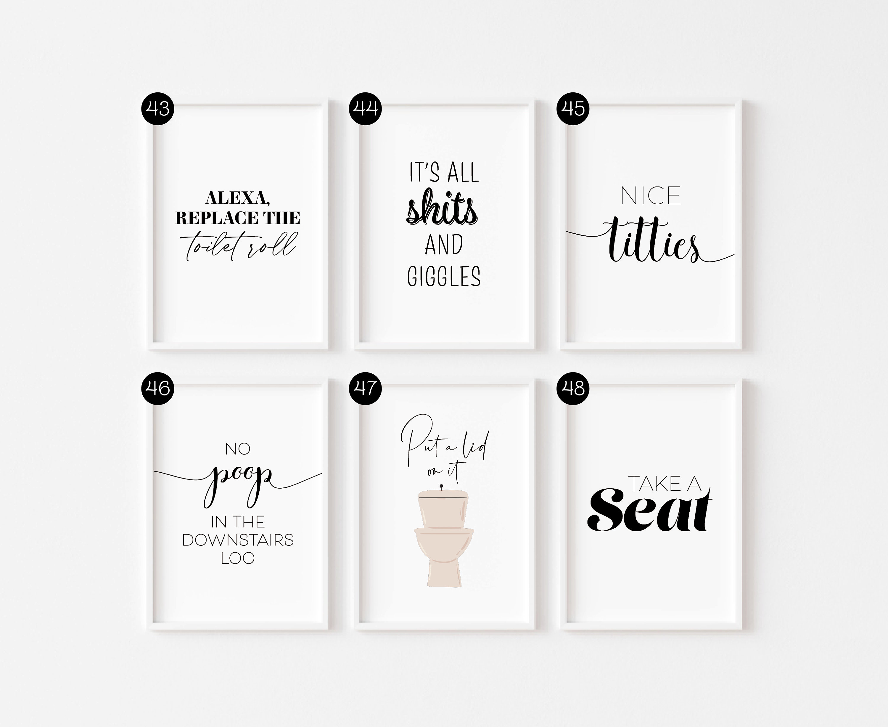 Minimalist Bathroom Print Bathroom Prints Definition Etsy UK