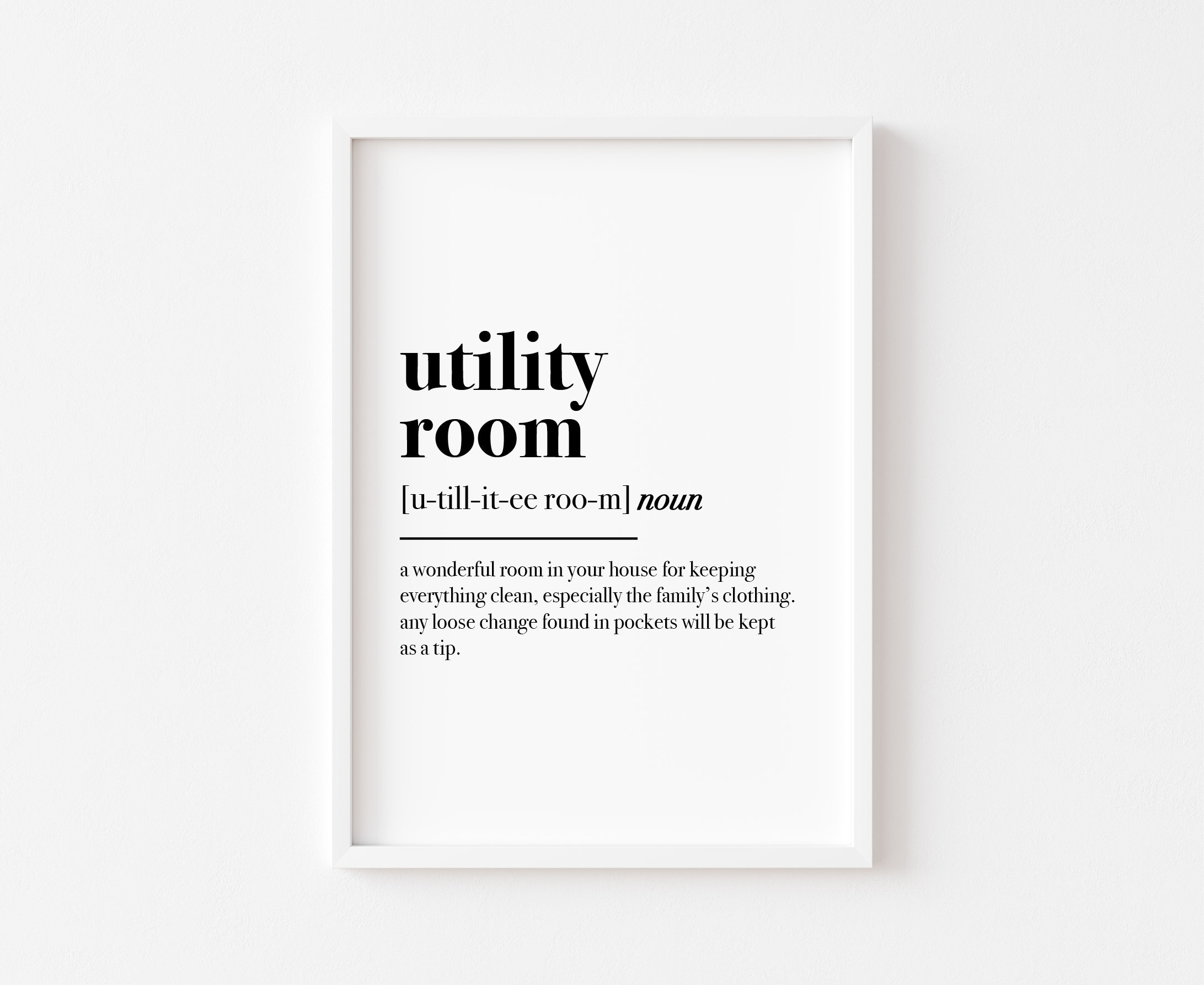 Utility Room Definition Home Print Utility Room Print Etsy UK