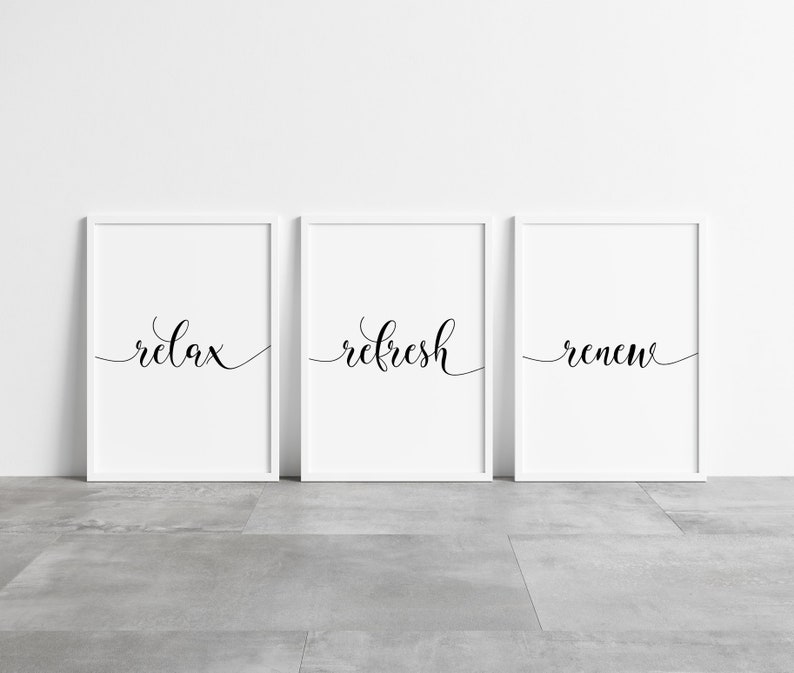 Bathroom Prints Bathroom Print Bathroom Prints Set of 3 Etsy