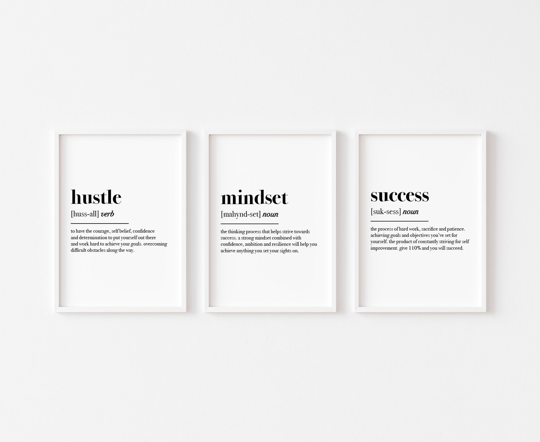 Motivational Wall Art Inspirational Quotes Print Office Decor Canvas Modern