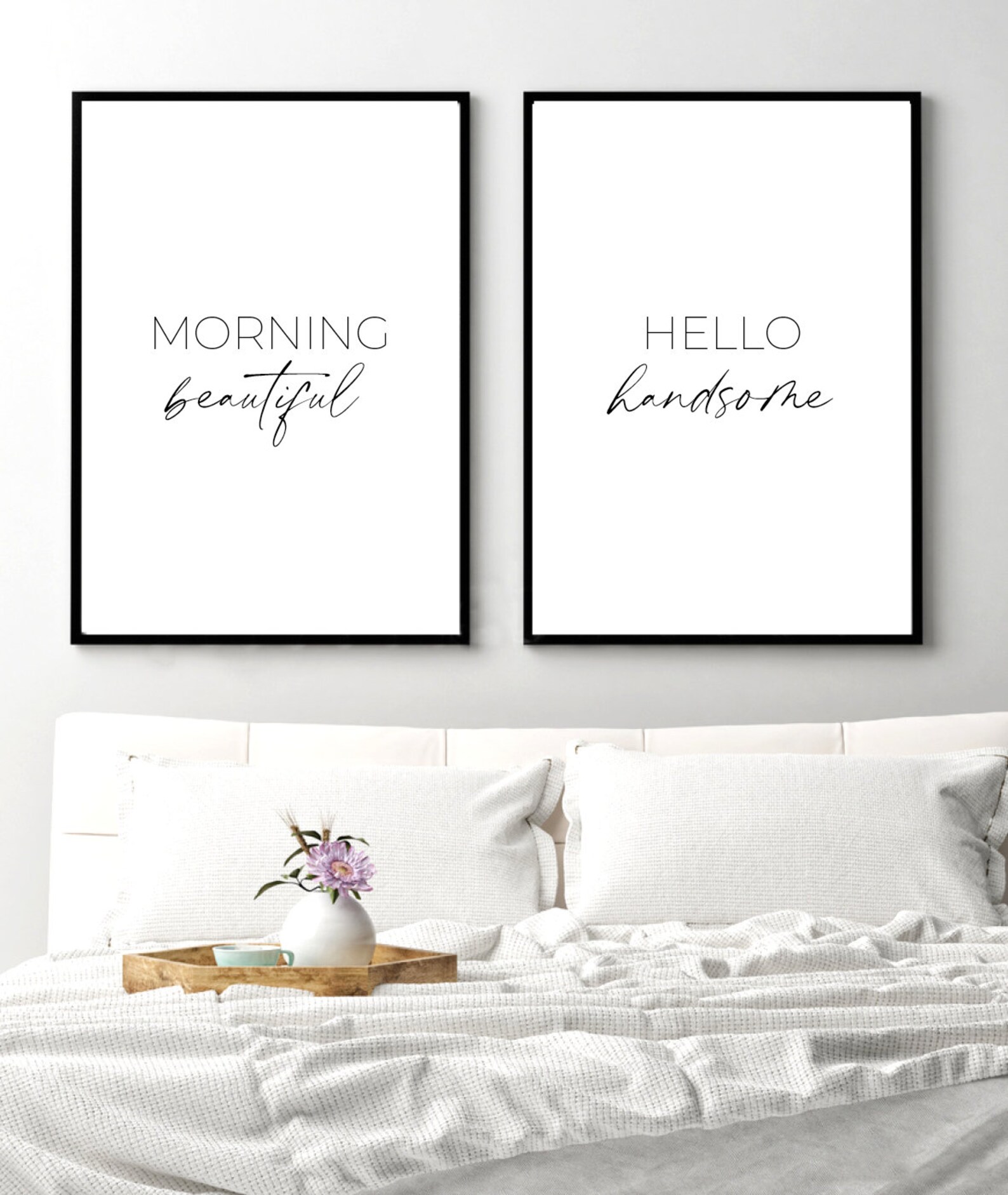Bedroom Print Bedroom Prints Set of 2 Bedroom Wall Art Etsy UK