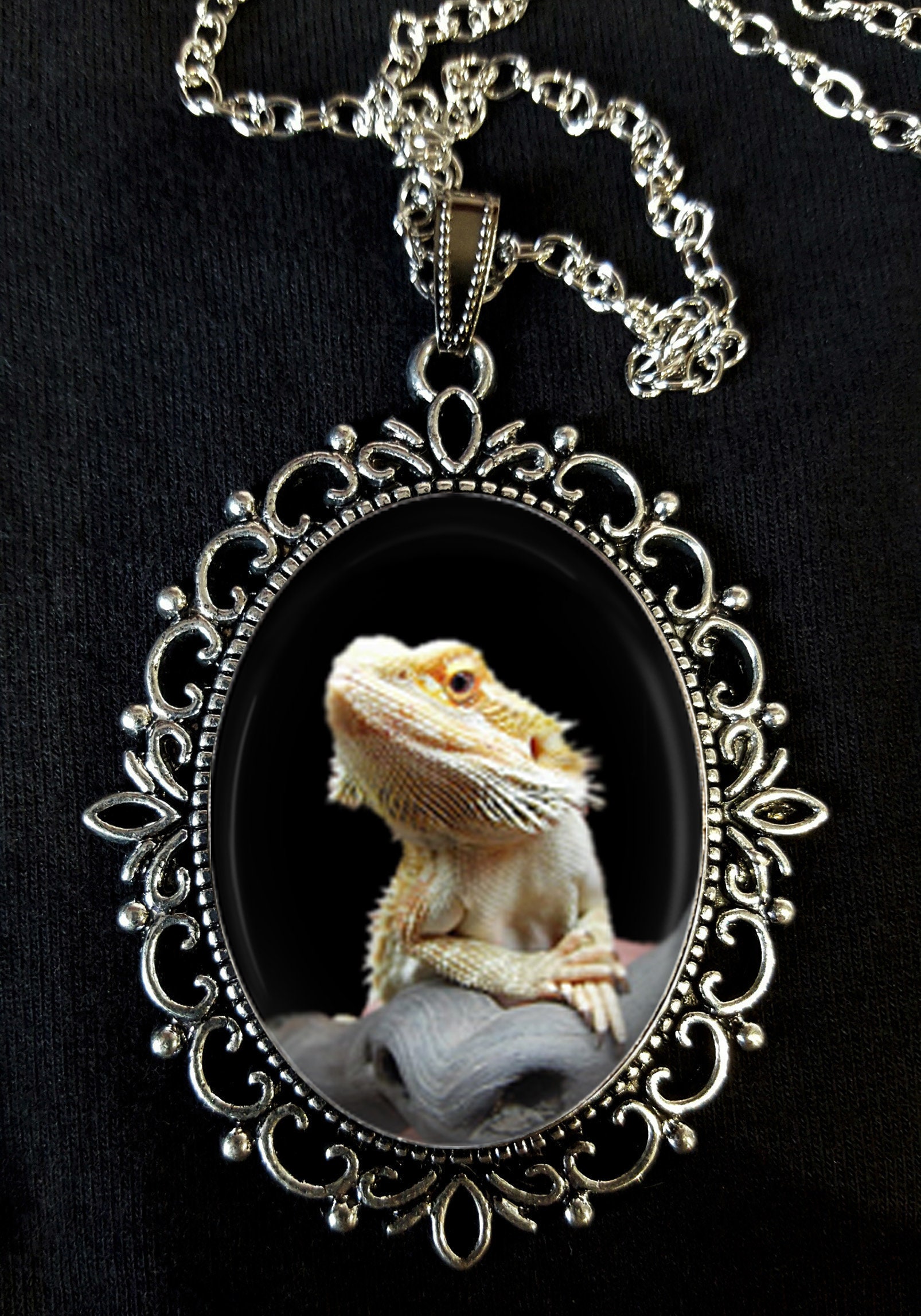 Bearded Dragon Necklace Pet Beardie Lover Gift Dainty Reptile Charm  Sterling Silver Minimalist Pet Jewelry Small Mother of Dragons - Etsy