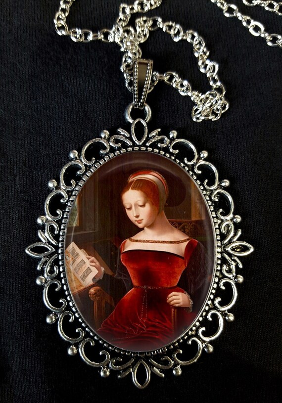 Gun Cameo Lady Victorian Pendant Necklace - Anna-Kaci – ALILANG.COM