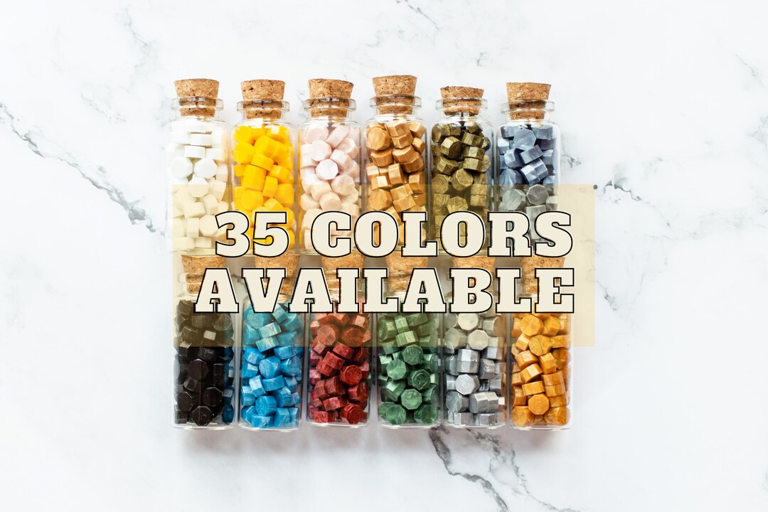Wax Beads in a Bottle Wax Seal Pellets Wax Melts Etsy