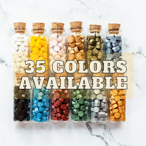 Wax Beads in a Bottle Wax Seal Pellets Wax Melts Etsy