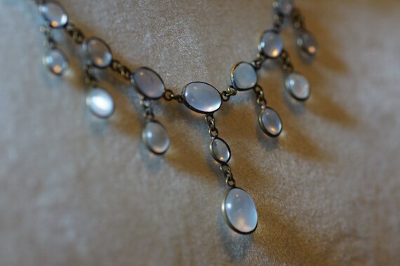 Antique Moonstone Festoon Necklace, Edwardian/Vict