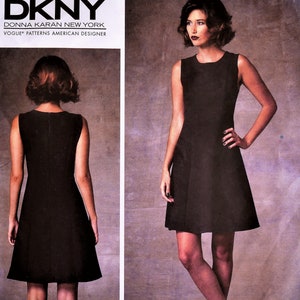 Women dress Pattern, Vogue 1421, American Designer by Donna Karan Size 10