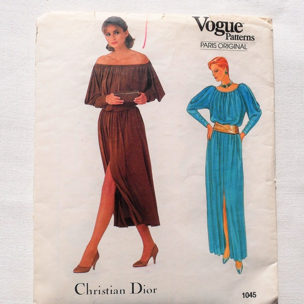Patron de robe , Vogue 1045 Paris Original de Christian Dior taille française 38 (10)