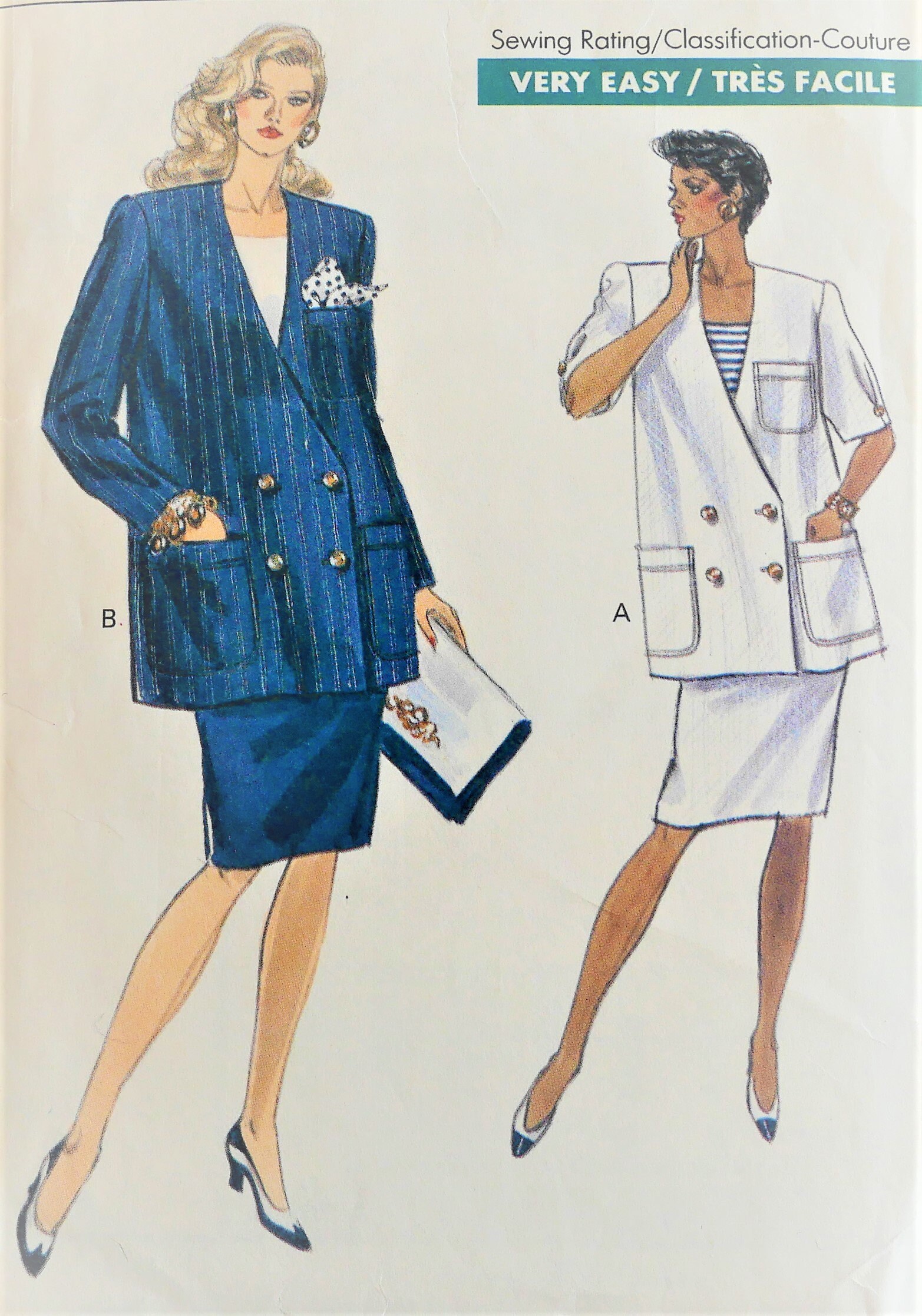 Maternity Business Suit Sewing Pattern, Very Easy Vogue Pattern 7704 ...