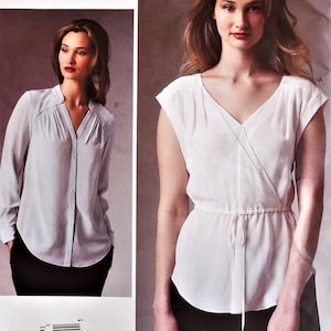 Vogue 1387 Bluse und Blusenmuster, Rebecca Taylor, amerikanische Designerin, französische Größe 38, (10)