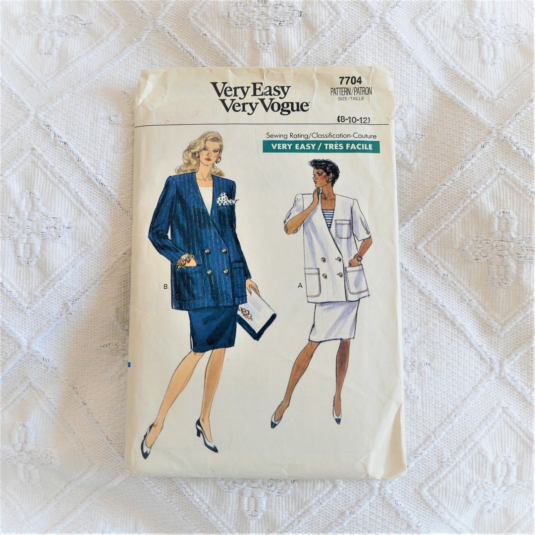 Maternity Business Suit Sewing Pattern, Very Easy Vogue Pattern 7704 ...