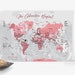 Pink World Map, Printable World Map Map of the World Large Downloadable ...