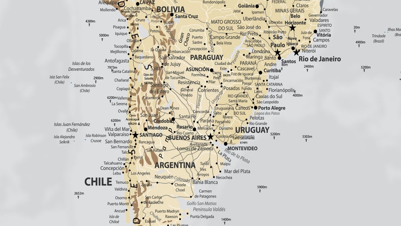 Printable YELLOW World Map Push Pin World Map Digital File, Canvas World Map Wall Art, World Map ...