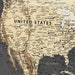 Dark Printable World Map Art, Yellow Map of the World Large Downloadable Print Wall Maps, Decor ...
