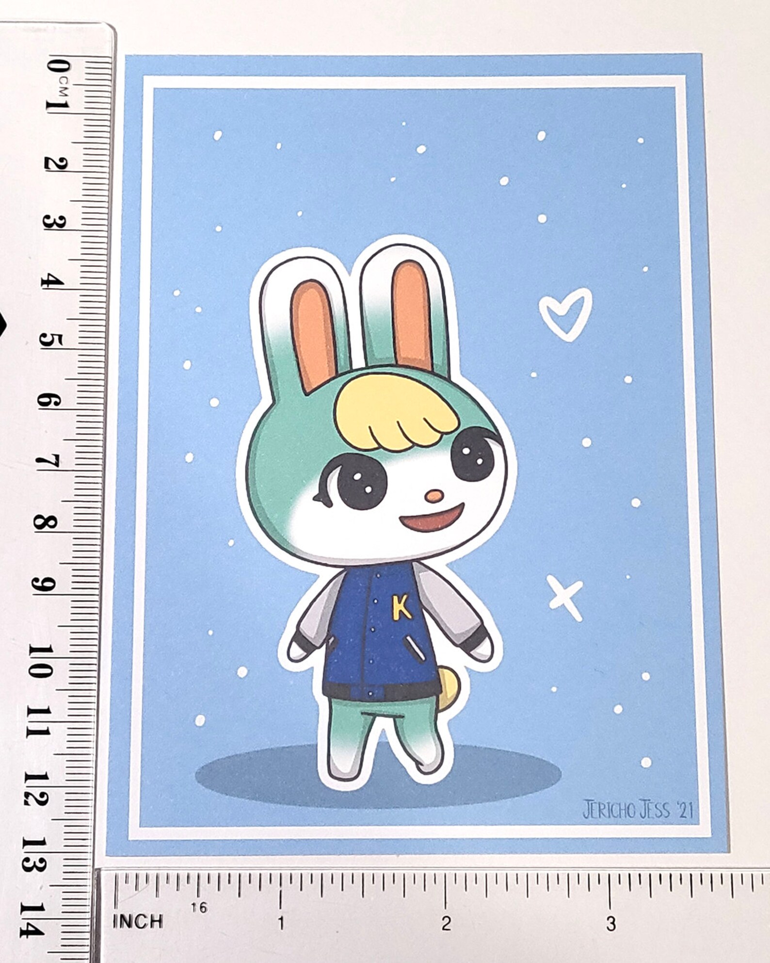 Sasha Animal Crossing Handmade Mini Art Print 4 X 5.5 | Etsy