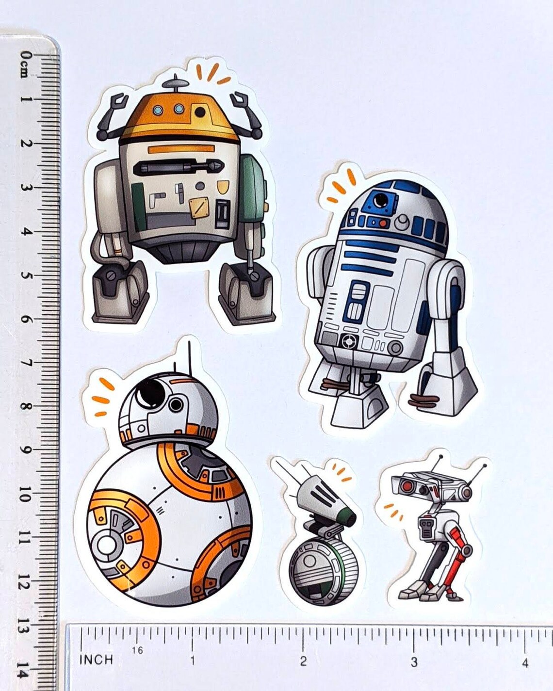 Star Wars Droids Handmade Sticker Set of 5 Cute Sticker Etsy