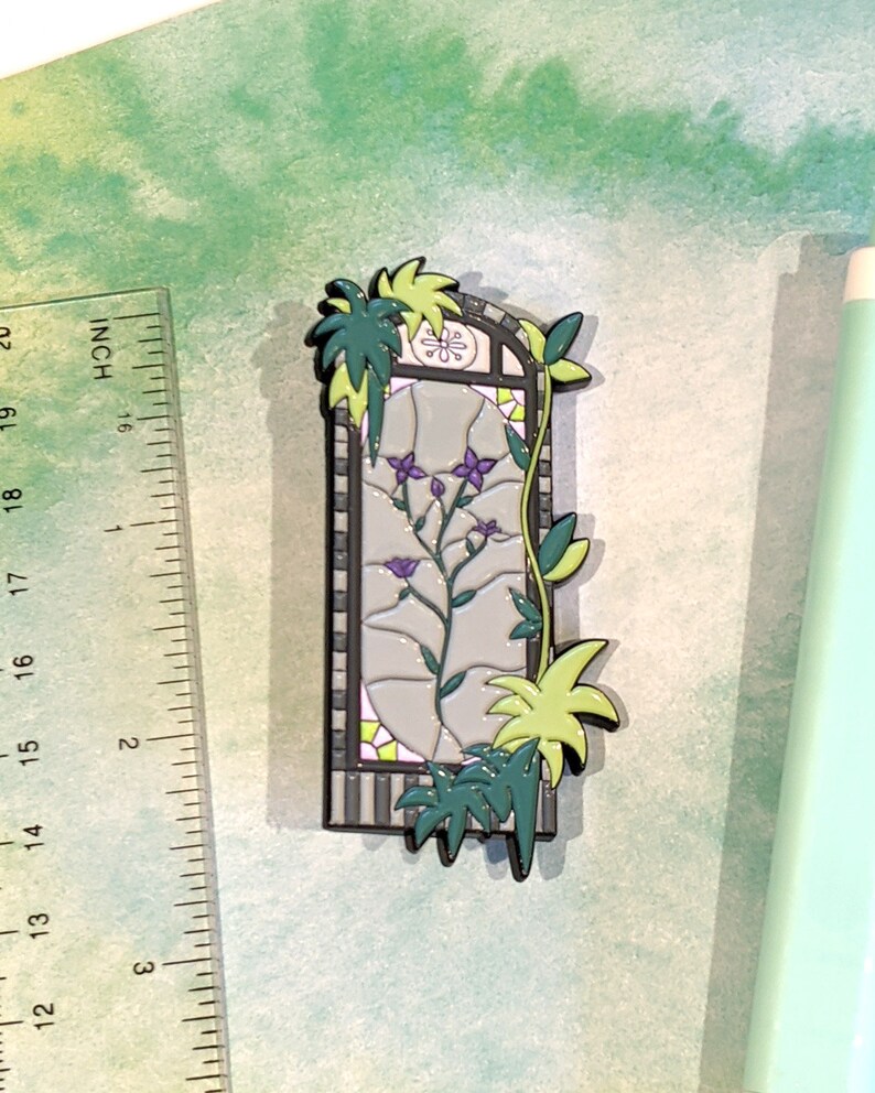 Cute Badge Pin Collection Lapel Pin Bag Pin Stained Glass Window #4 Enamel Pin Soft Enamel Pin Brooch
