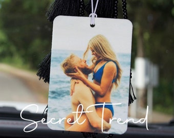 Picture Air Freshener • Car Scent • Custom Car Freshie • Personlized Car Accessories • Cute Freshie Rear View Mirror Picture